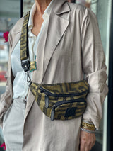 IERIA V - Gold Meander Cross Body Bag