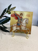 Marble icon - Saint George Άγιος Γεωργος