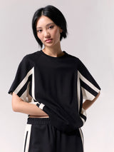 Lounge and Leave Top - Black