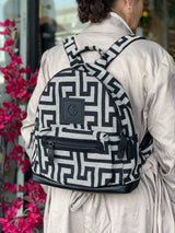 Achilea  Backpac - Black and Ecru Meander