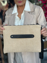 Amelia IV - Natural Weave Clutch