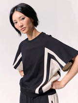 Lounge and Leave Top - Black