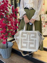 Gaia XL Weekend Bag/Tote - Beige