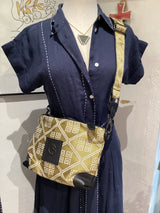 KIRKI #8 Gold and White Greek Handbag