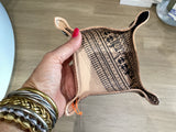 Leather Vide Poche/Tray Small - Geometrical Period
