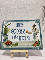 Greek Goddess in the Kitchen - Plaque/Tile