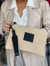 Amelia IV - Natural Weave Clutch