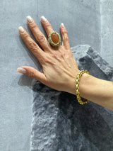 Hara Karamichali Stone Ring -Orange Agate