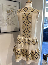 Chios Greek Cotton Tiered Dress