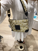 KIRKI #8 Gold and White Greek Handbag