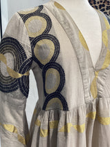 Perissa Greek Cotton Tiered Dress