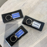 Greek personalised key ring