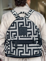 Achilea  Backpac - Black and Ecru Meander