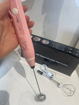 USB Portable Milk Frappe Frother - PINK