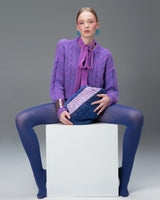 Miss Polyplexi Lilac Button Front Cardigan