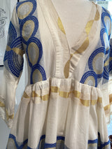 Milos Greek Cotton Tiered Dress