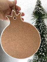 Merry Christmas (Καλα Χριςτουγεννα) Wreath Ceramic  Trivet