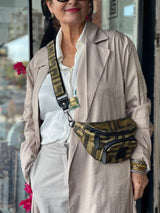 IERIA V - Gold Meander Cross Body Bag