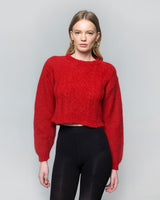 Miss Polyplexi Charlotte Red Knitted Sweater