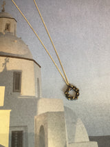 Sterling Silver Rhodium Plated Olive Wreath Necklace¿