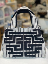 Maze Top Handle Bag - Black