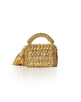 Seville Metallic Gold Crochet Crossbody Bag