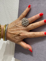 Hara Karamichali Hand Crochet Disc Ring