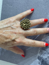 Hara Karamichali Hand Crochet Disc Ring
