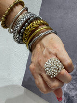 Hara Karamichali Hand Crochet Disc Ring
