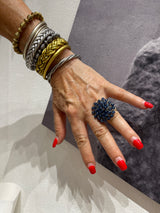 Hara Karamichali Hand Crochet Disc Ring
