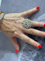 Hara Karamichali Hand Crochet Disc Ring