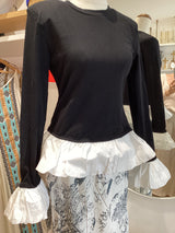 Wilde Top - Black with White