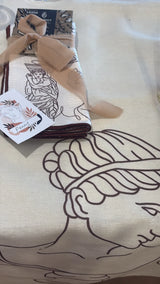 Mediterranean Muse Tablecloth and Napery Collection by Cawlife