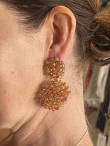 Hara Karamichali Earrings - Golden Coral