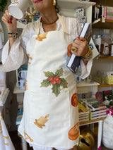 Greek Christmas Print Apron
