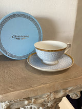 Teacup & Saucer - Pink/Blue