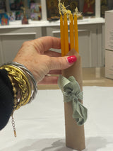 Beeswax scented candles from Greece set of 6