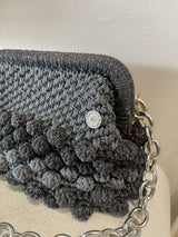 Miss Polyplexi -Naomi Multicolour - Grey Crochet Shoulder Bag