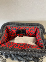 Miss Polyplexi -Naomi Multicolour - Grey Crochet Shoulder Bag