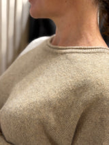 Montaigne Pure Lambswool Jumper - Oatmeal