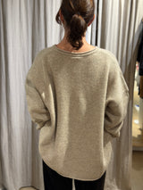 Montaigne Pure Lambswool Jumper - Oatmeal