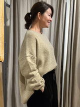 Montaigne Pure Lambswool Jumper - Oatmeal