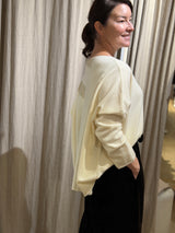 Olivia Pure Lambswool Jumper - Milk
