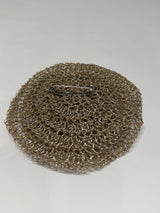 Hara Karamichali Large Silver Brooch with Light Blue Agate