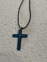Adjustable Metal Cross Necklace