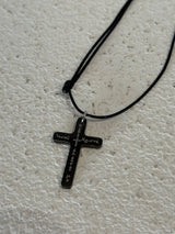 Adjustable Metal Cross Necklace