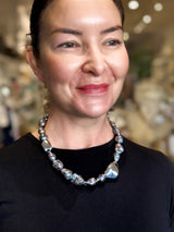 Black Freshwater Pearl Designer Necklace