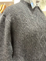 Miss Polyplexi Charlotte Charcoal Knitted Sweater