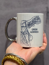 Greek Goddess – Nike, Goddess of Victory Mug- Silver or Gold Handle