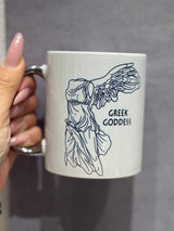 Greek Goddess – Nike, Goddess of Victory Mug- Silver or Gold Handle